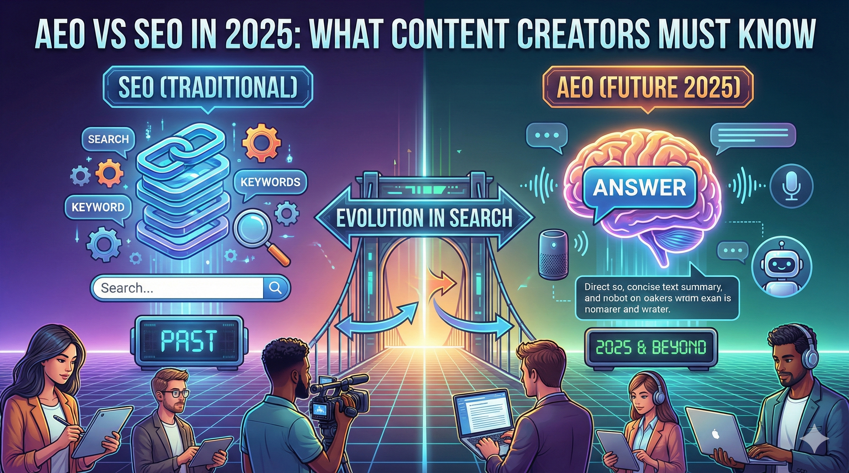 AEO vs SEO in 2025: What Content Creators Must Know